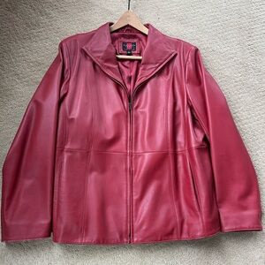 Gallery Women's Rich Burgundy Leather Jacket